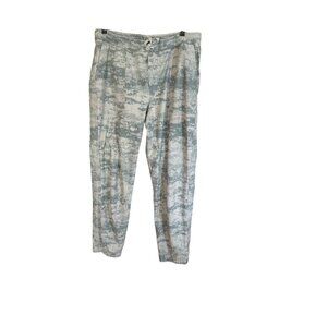 Athleta Farallon Jogger Pants Drawstring Atleisure Tie Dye Gray White Sz M